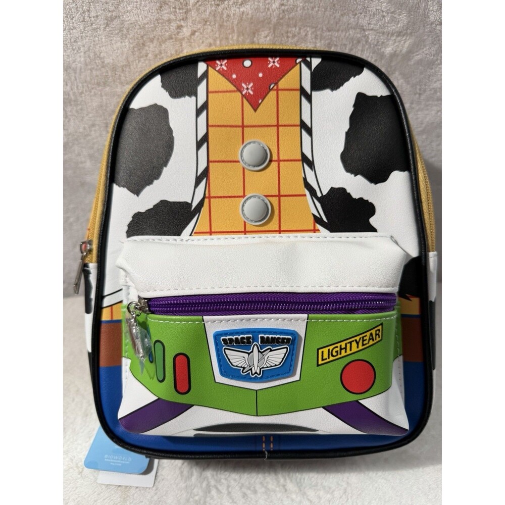 Disney Toy Story Women's Buzz Lightyear and Woody 11" Mini Backpack